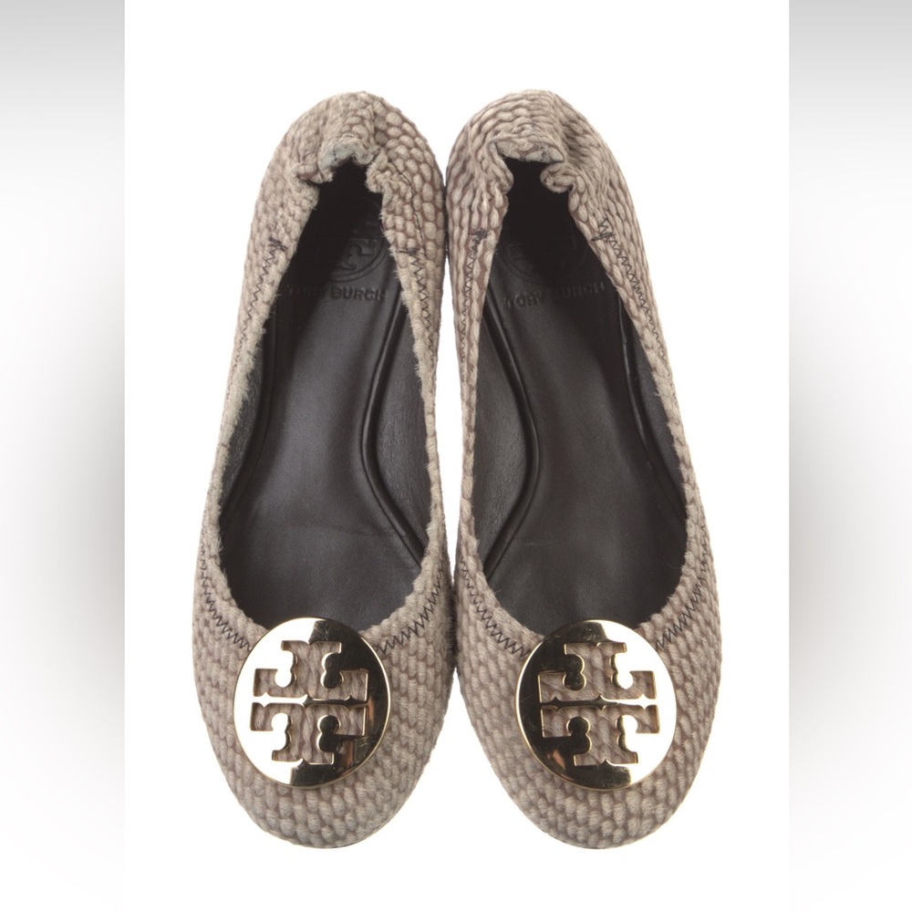 Tory Burch women’s Ponyhair travel ballet flats